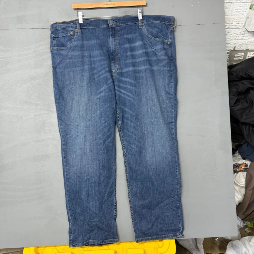 Levis 559 Relaxed Straight Mens Jeans Medium Wash Blue‎ Denim 48x30 00559-0258